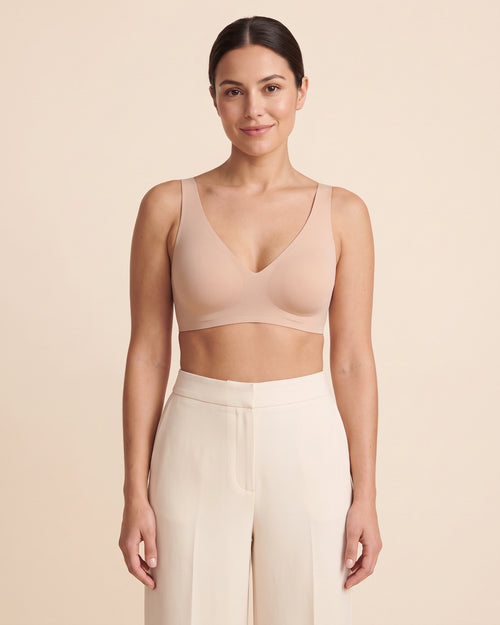 La Brassière Seconde Peau nude, portée de face #nude