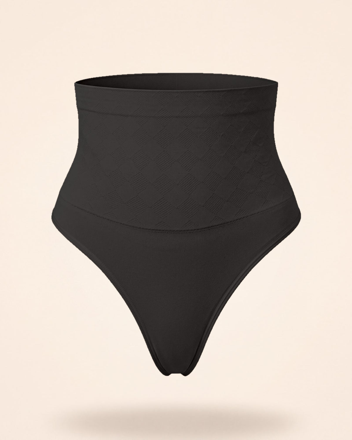 Le String Taille Haute noir, le string seul