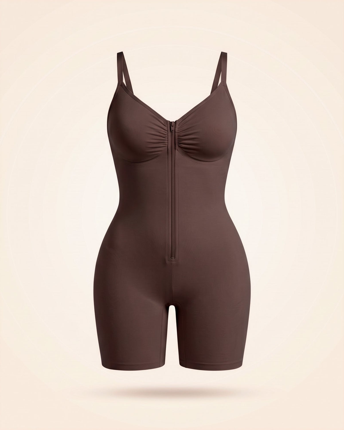 Le Body Zippé chocolat, le body seul